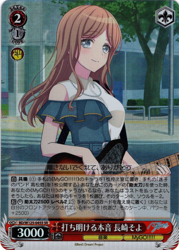 SR仕様(U)】打ち明ける本音 長崎そよ[WS_BD/W125-045S] - マスターズ