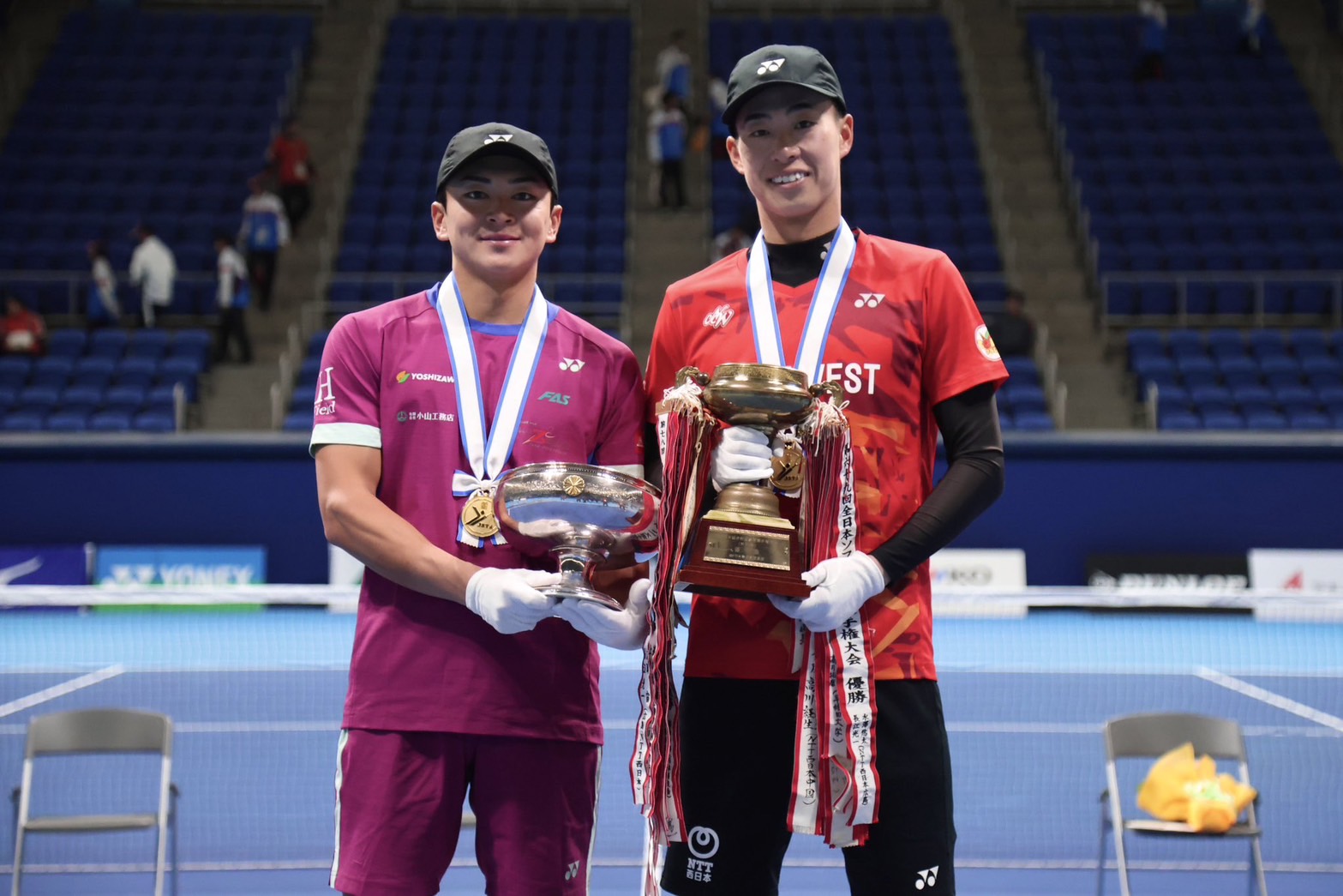 ダンロップソフトテニスボールアドバイザー上松俊貴選手が「全日本