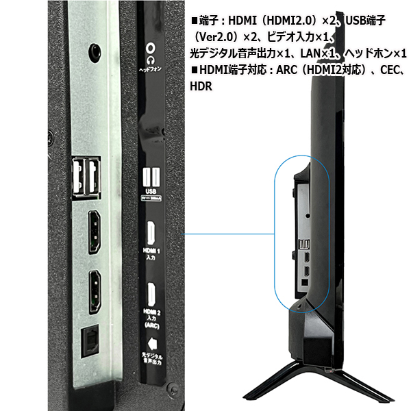 SHION 32V型Android搭載チューナーレスVODスマートテレビITO-HTW-32M