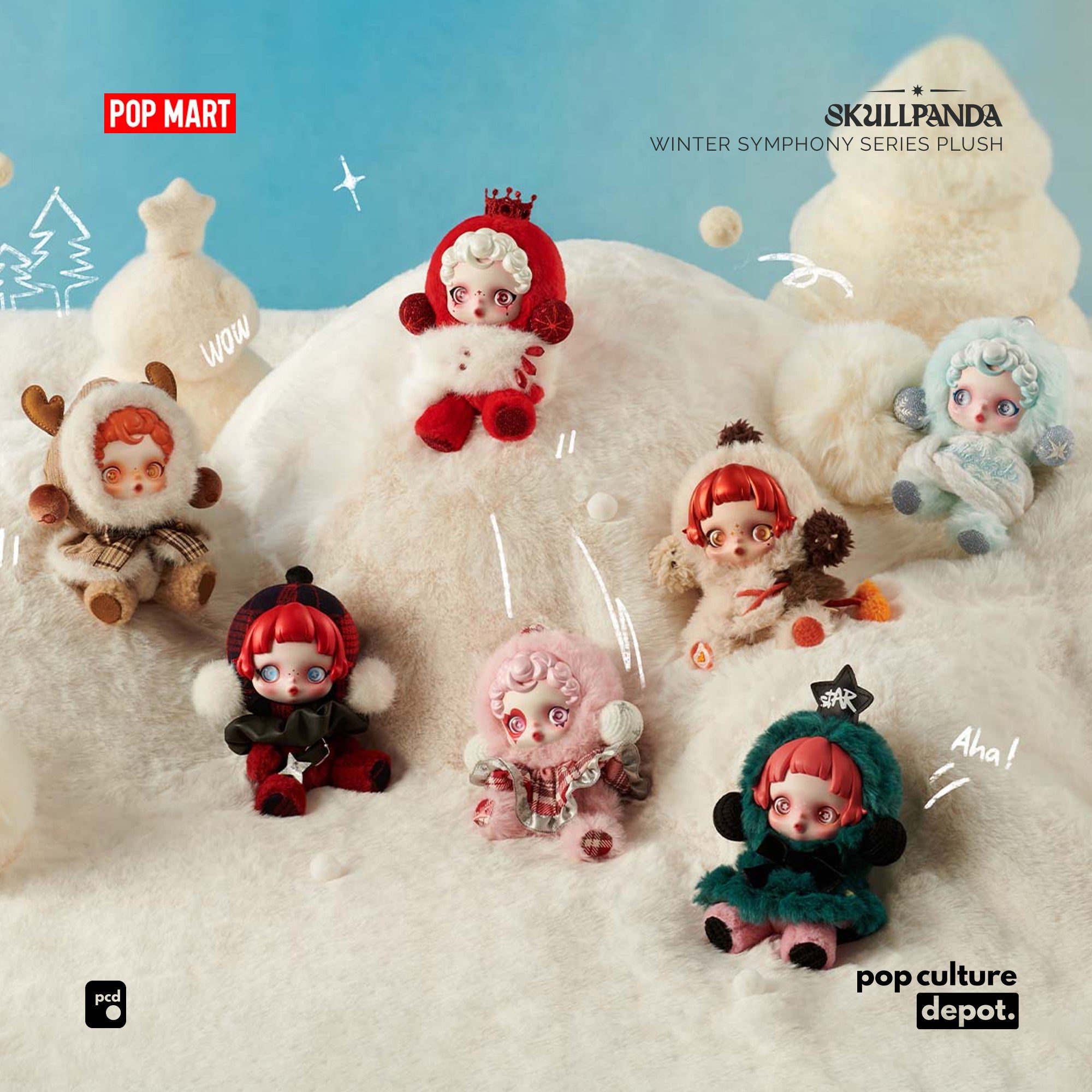 SKULLPANDA Winter Symphony Series Plush – POP CULTURE DEPOT