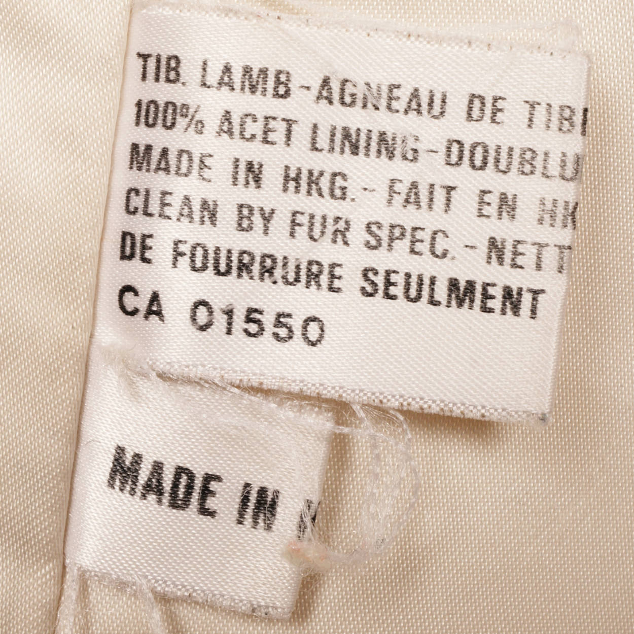 Vintage White Mongolian Lamb Jacket Ladies Size L – Poppy's