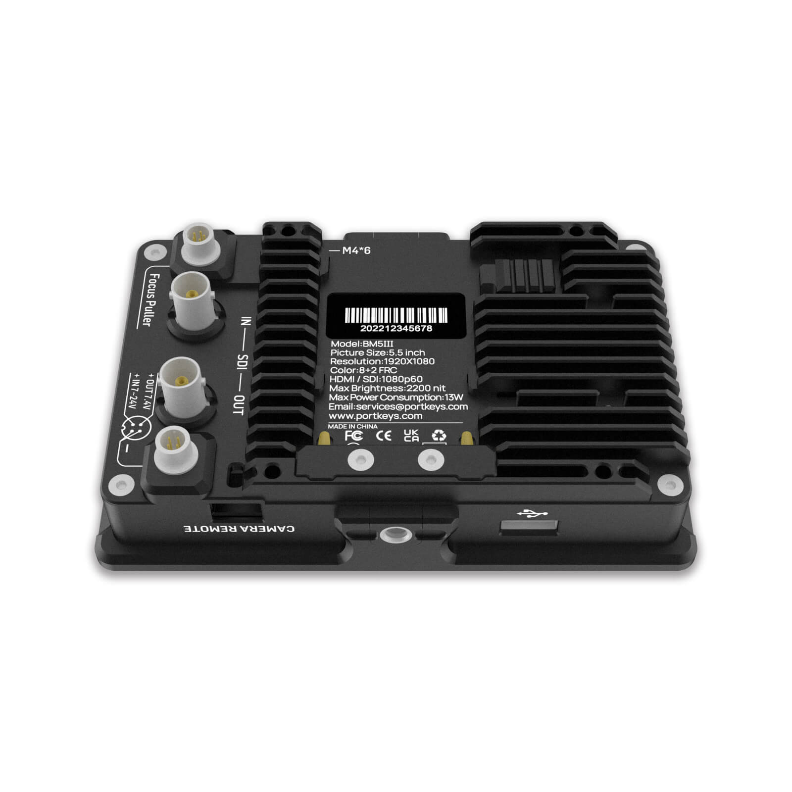 Portkeys BM5 III 5.5インチ 2200nits SDIビデオカメラディスプレイ