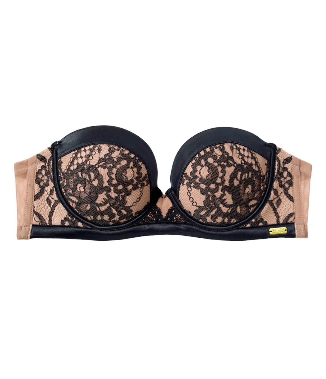 クラシカルブーケストラップレス(C65 ブラック): SALON by PEACH JOHN