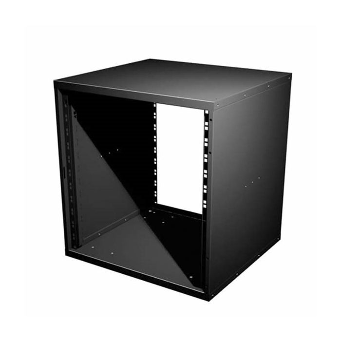 8U Flat Pack Rack with Square Hole Rails | Penn Elcom