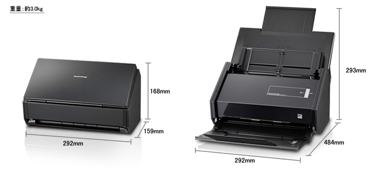 スキャナー ScanSnap： iX500 本体デザインを一新 ：RICOH