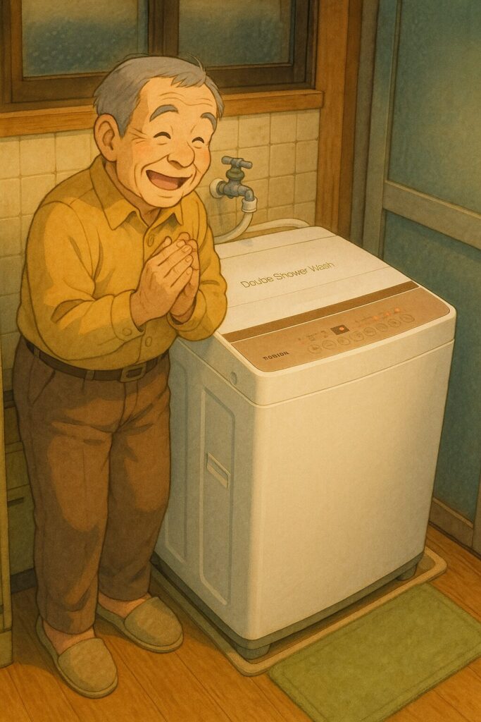 生口島 瀬戸田町福田 M様邸】洗濯機 日立 NW-D8BX（2002年式）→ 東芝