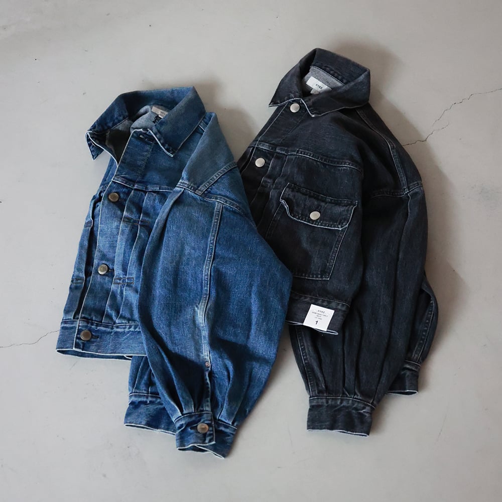 HYKE(ハイク) BALOON SLEEVE DENIM JACKET/TYPE2- 身長別定番デニム