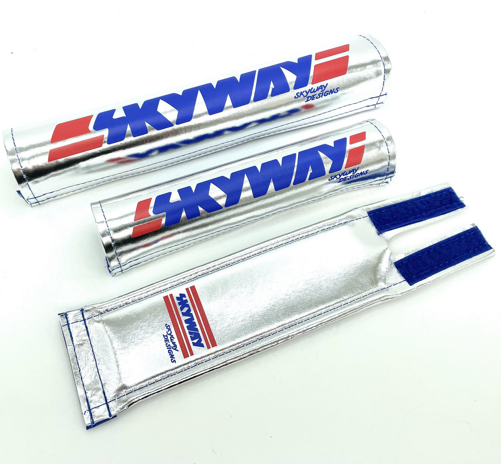 Skyway Frameset 3-Piece Pad Set CHROME (Skyway Designs) - Planet BMX