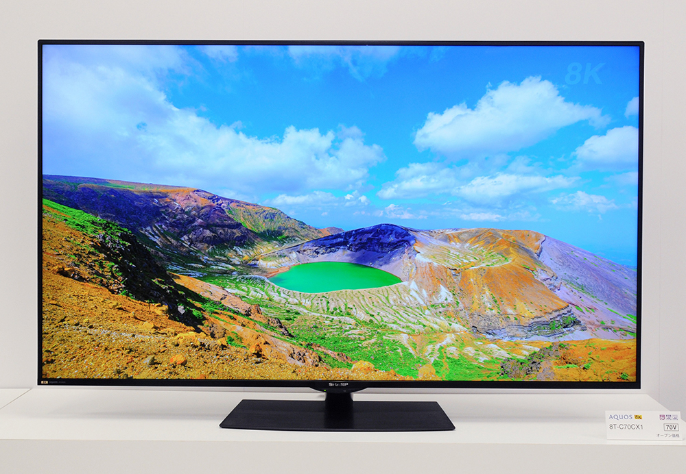 シャープ、新フラグシップ8K液晶テレビ“AQUOS 8K”「CX1シリーズ」。新