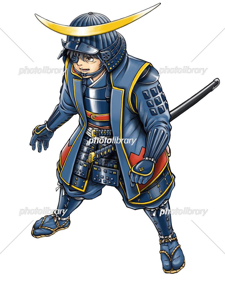 独眼竜の戦国武将 伊達政宗 イラスト素材 [7550012] - フォトライブラリー