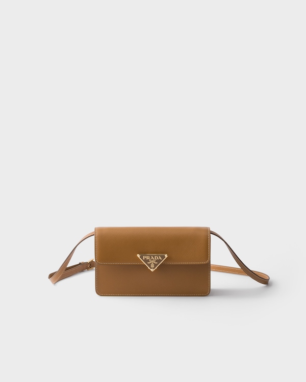 キャラメル サフィアーノレザー ミニバッグ | PRADA