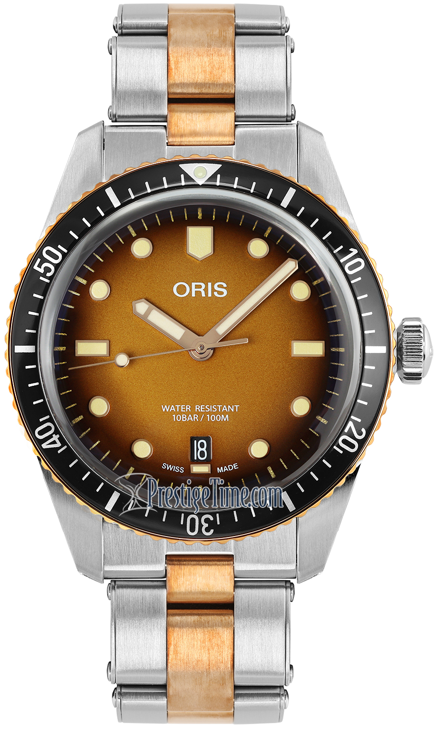 01 733 7707 4356-07 8 20 17 SUNSET Oris Divers Sixty-Five 40mm
