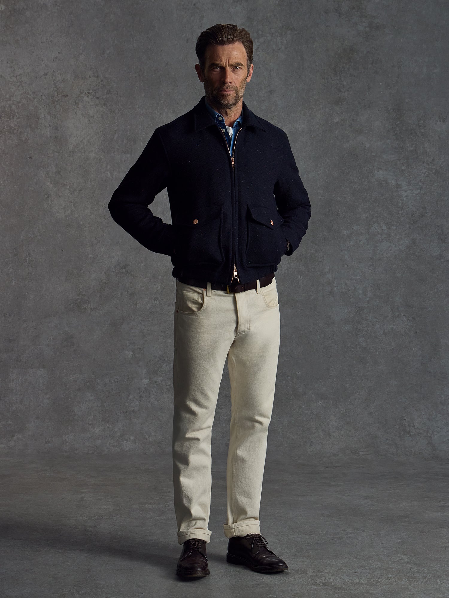 The Harris Tweed Bomber - Ink