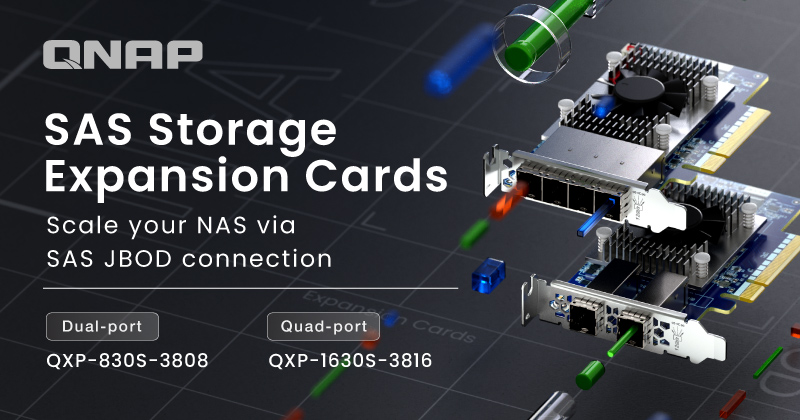 QNAP、SAS ストレージ拡張カードを高容量の NAS 環境向けに発表 | QNAP