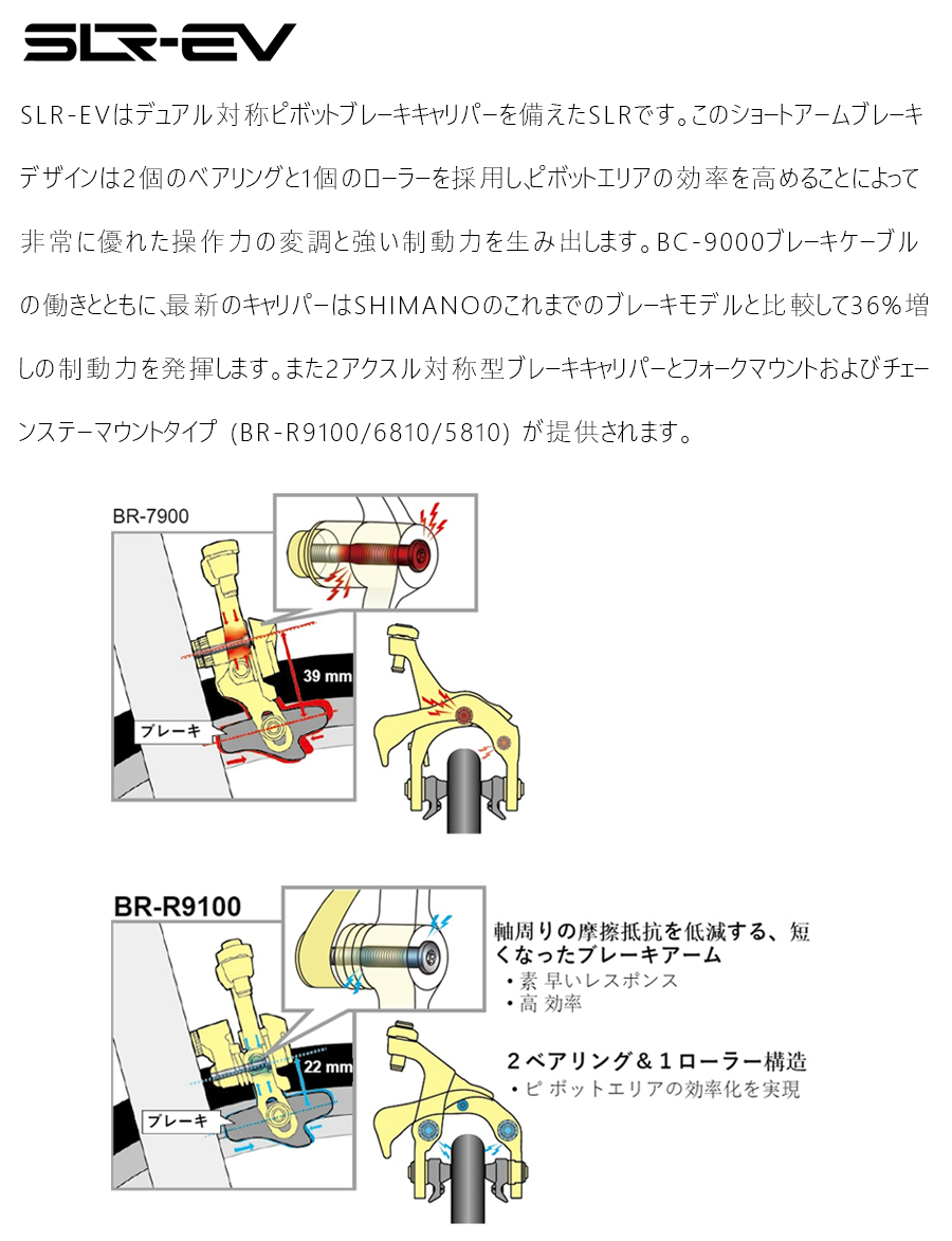 SHIMANO（シマノ）BR-R9110 キャリパーブレーキ フロント用 ダイレクト