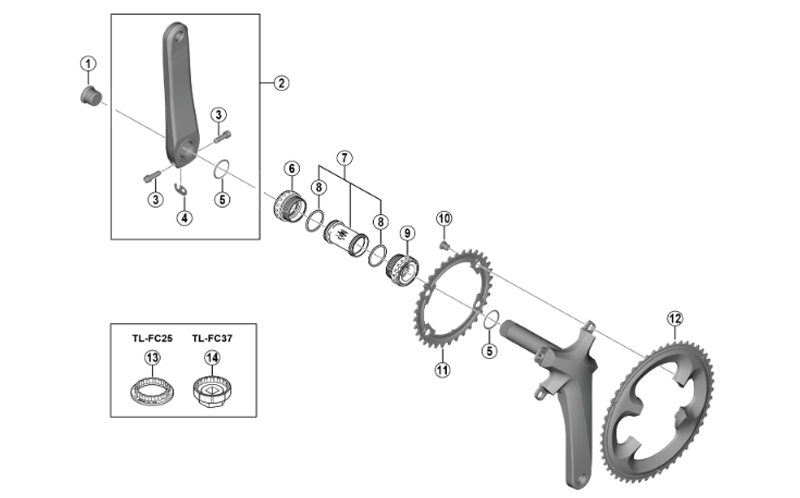 SHIMANO（シマノ）シマノスモールパーツ・補修部品 チェーンリング50T