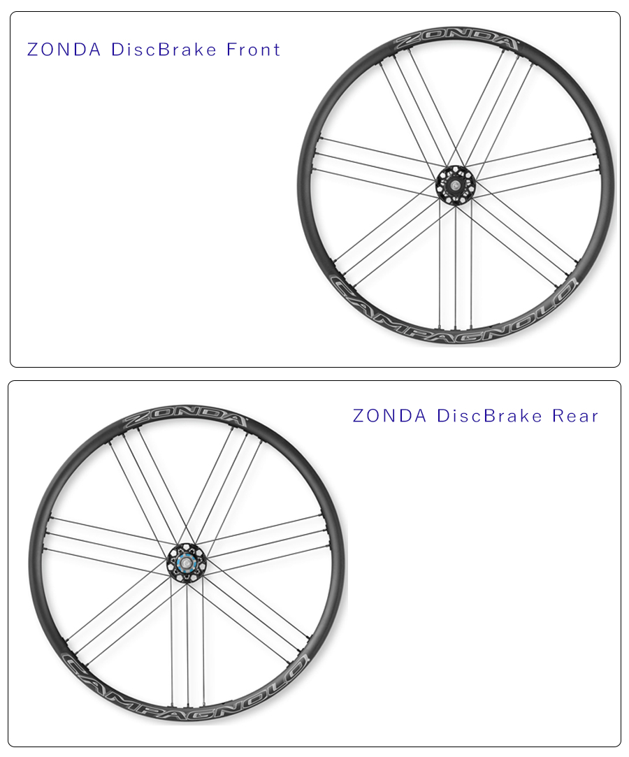 Campagnolo（カンパニョーロ）ZONDA DB（ゾンダDB） 前後セット