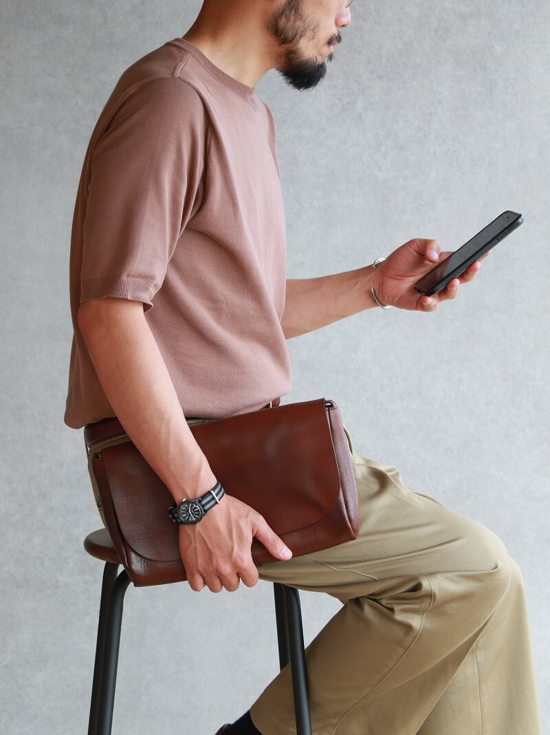 vasco ヴァスコ LEATHER 3WAY CLUTCH BAG レザー 3WAYクラッチバッグ