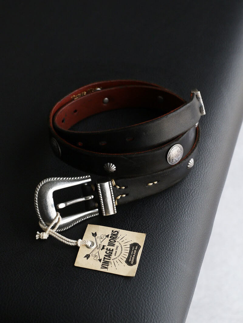 Vintage Works ヴィンテージワークス Leather belt 7Hole レザーベルト