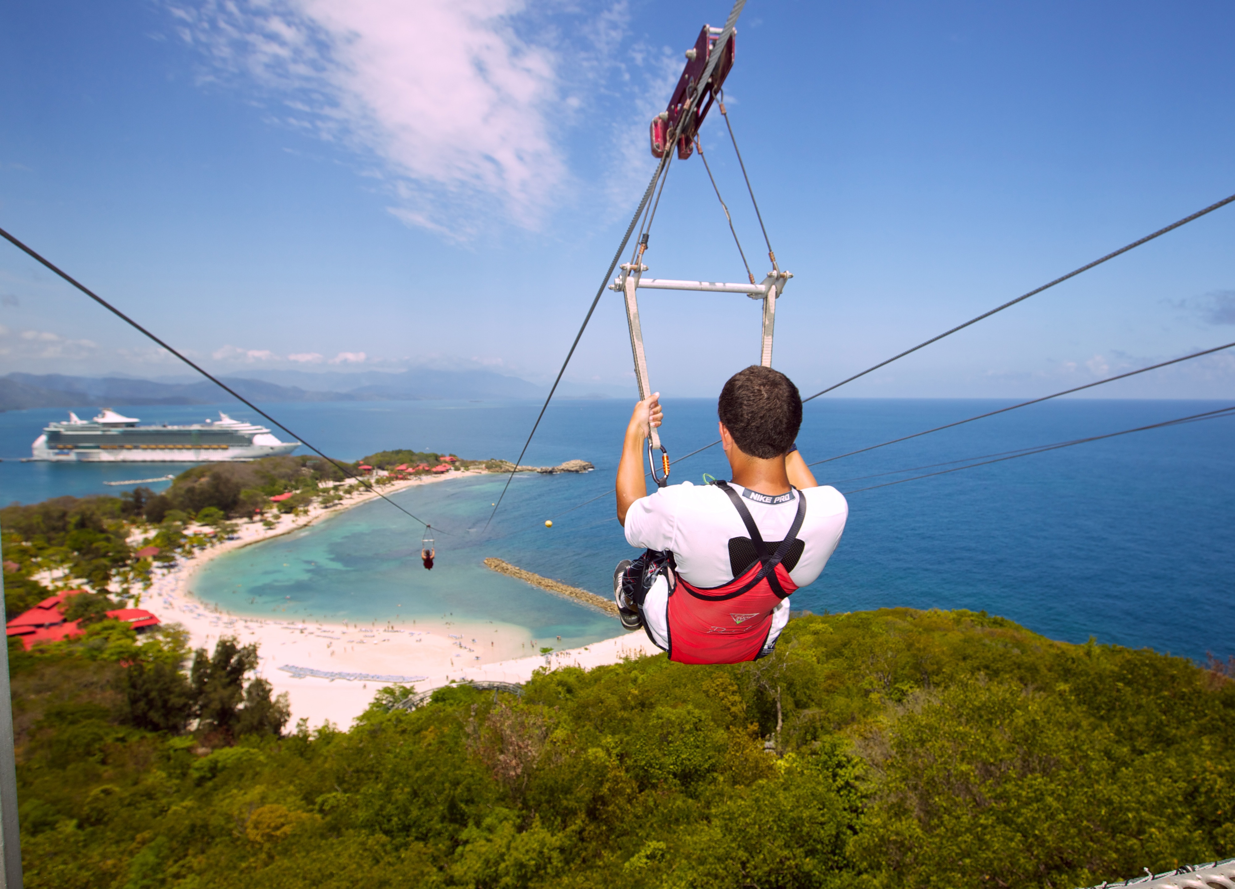 Experience Thrilling Ziplining in Labadee: Dragon's Breath Adventure