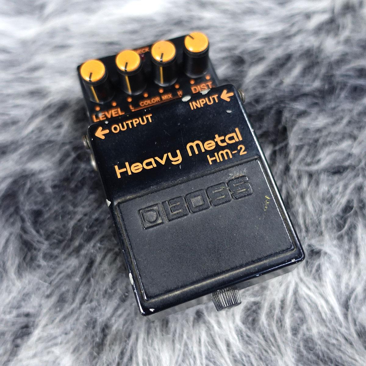 日本製 BOSS Hm-2 heavy l エフェクター BOSS HM-2 Heavy Metal W/Box 1985 Vintage Guitar Effects Pedal Made
