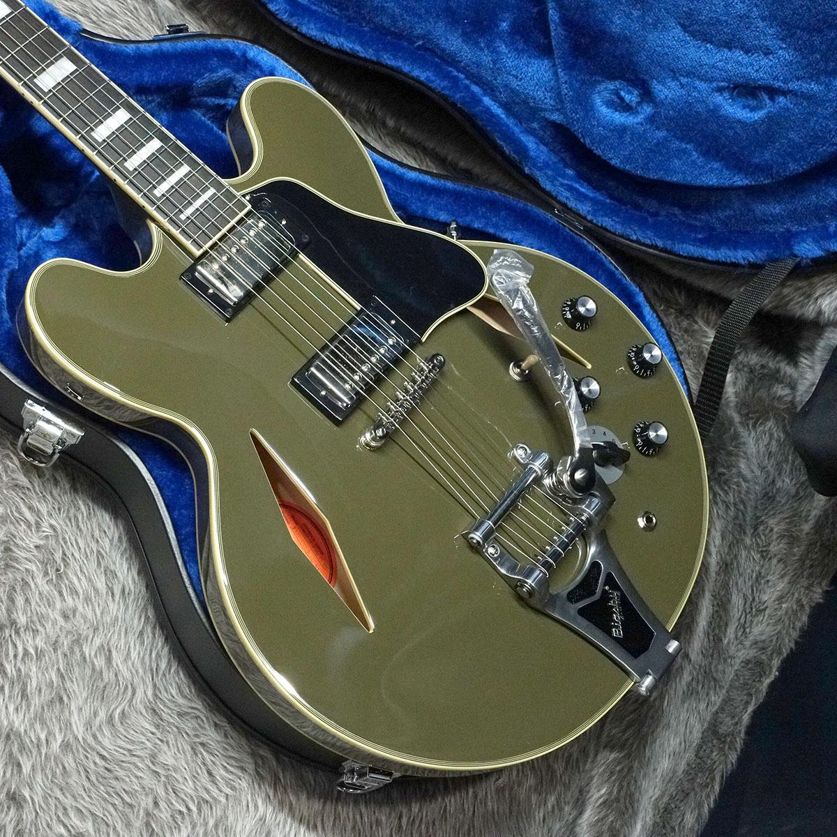 Epiphone Shinichi Ubukata ES-355 Custom Bigsby Olive Drab