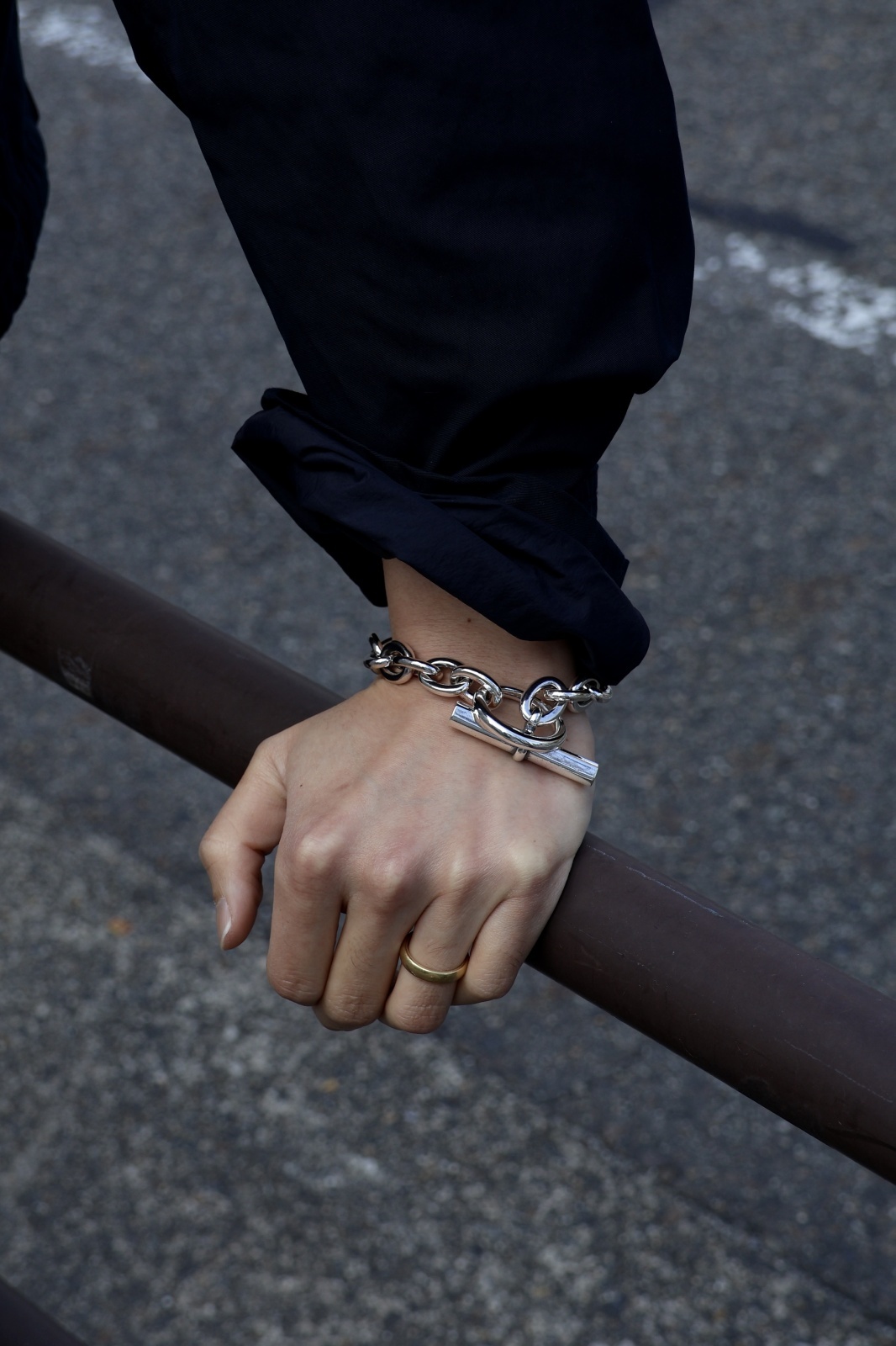 nonnative DWELLER CHAIN BRACELET WIDE 925 SILVER by END NN-A4607