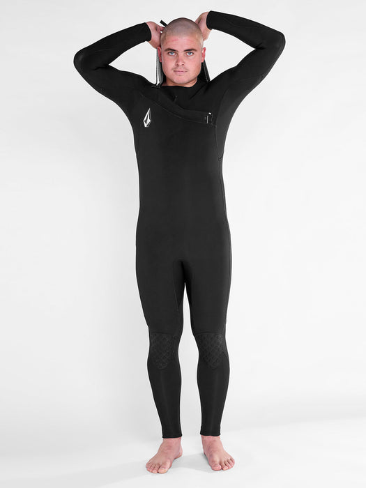 Volcom Modulator 5/4/3 Hooded CZ Wetsuit-Black-X-Small — REAL