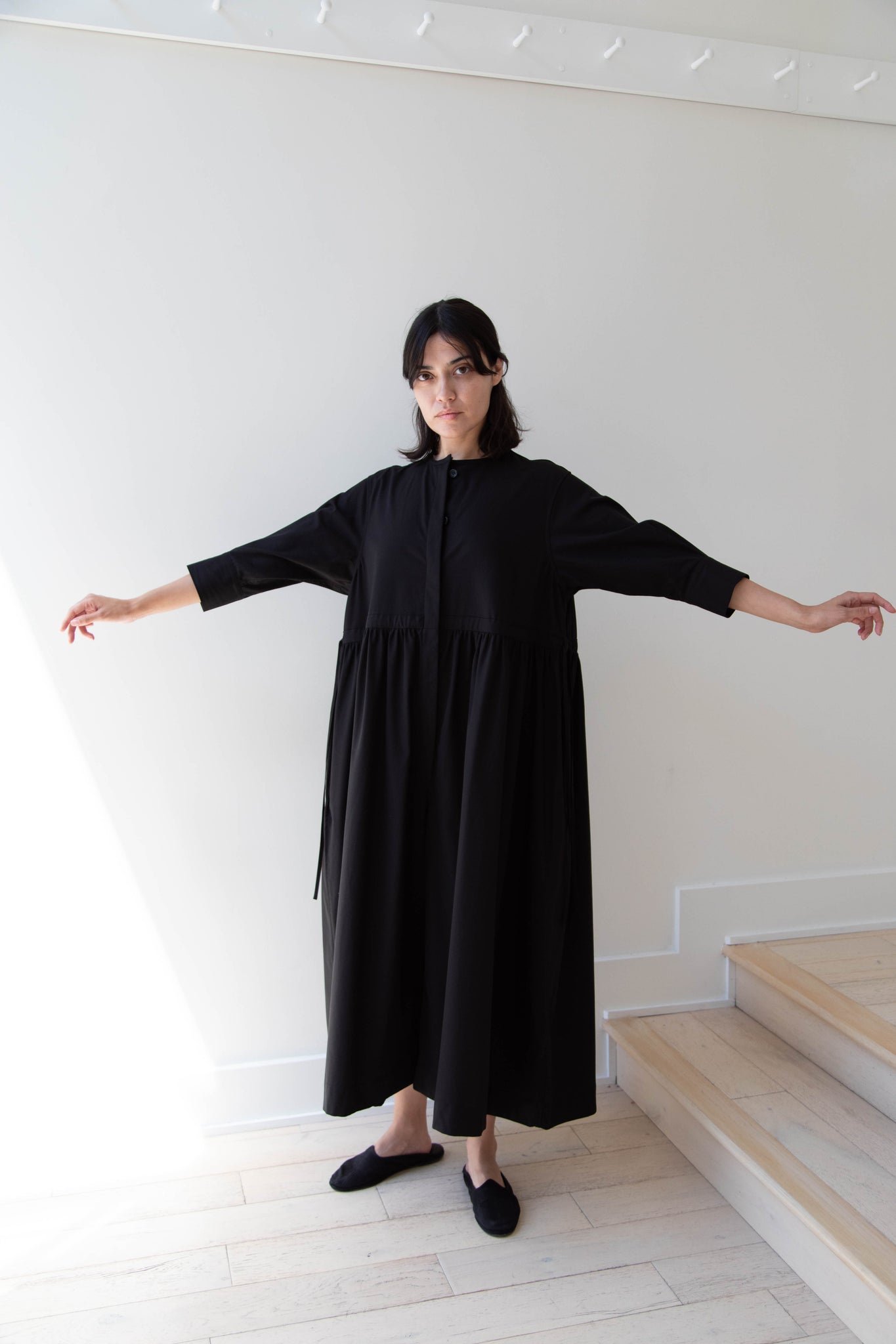 rennes — Tenne Handcrafted Modern | Waist String Jumpsuit In Black