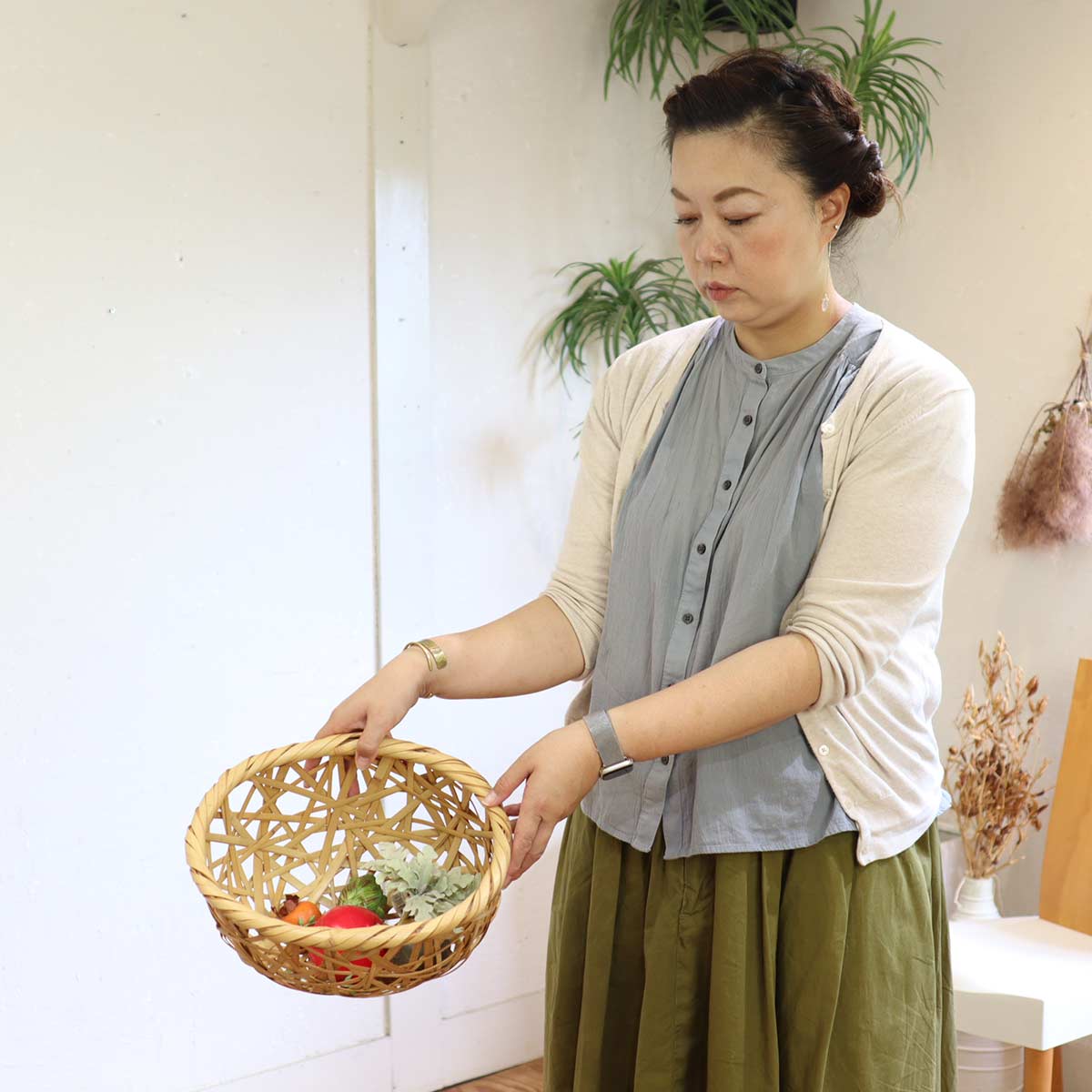 ババグーリ / babaghuri やたら編 竹 カゴ 小 ヨーガン・レール