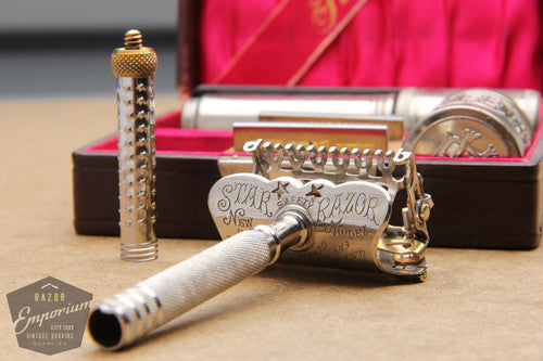 Kampfe Bros. 1900's Star Favorite Model SE Safety Razor Set