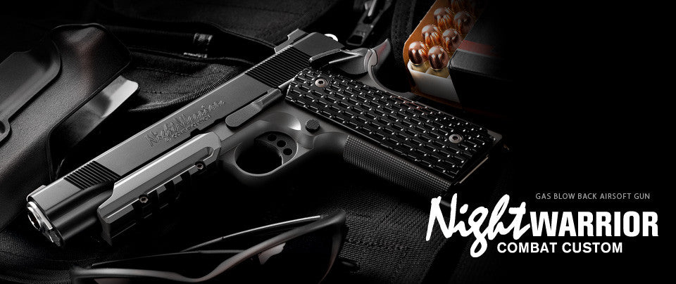 Tokyo Marui Night Warrior (1911 Custom) GBB Pistol – Rainbow 8