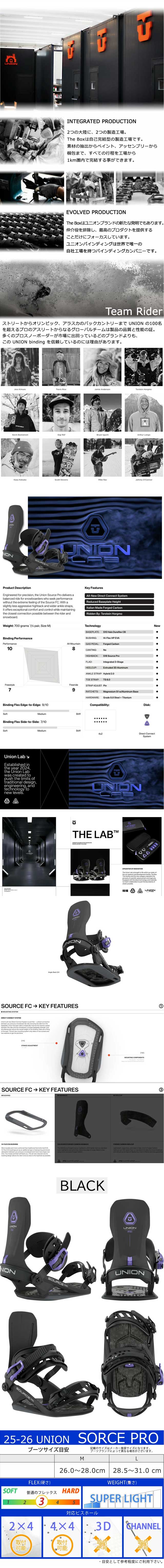 楽天市場】25-26 UNION/ユニオン SOURCE PRO ソースプロ メンズ