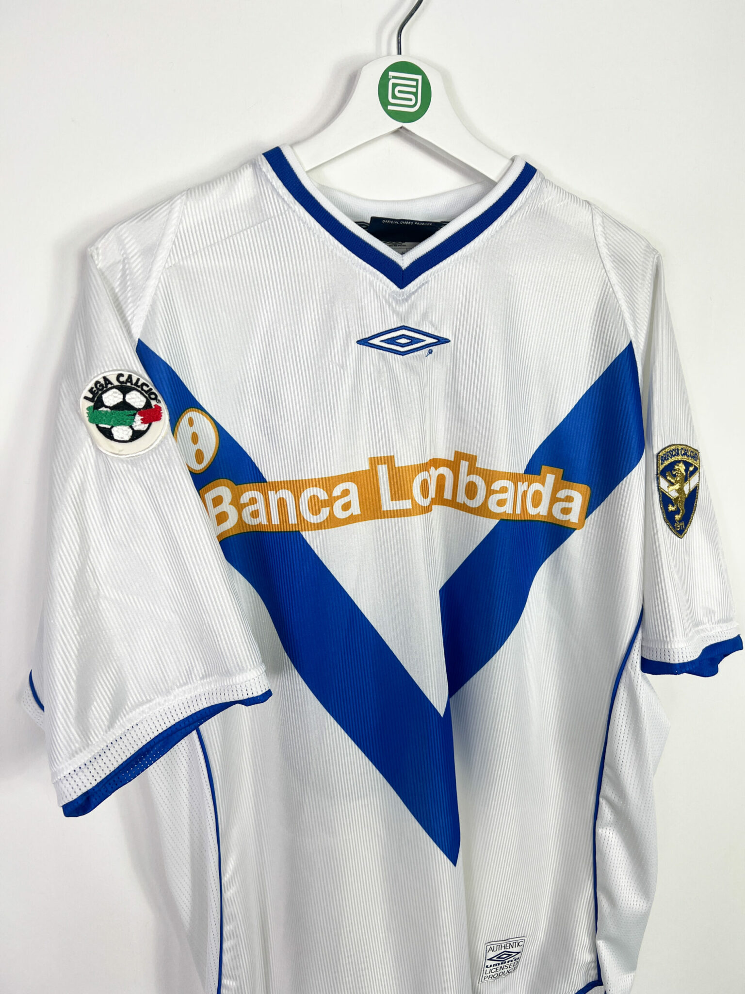 2002-03 Brescia *MATCH WORN* away jersey (#10 BAGGIO) - L • RB