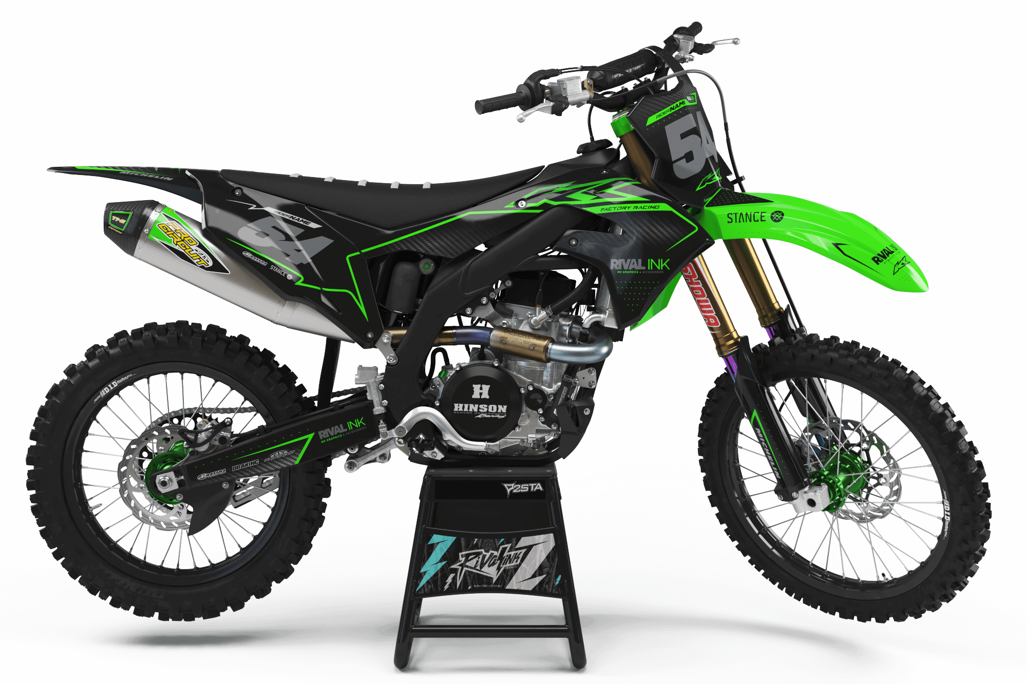 KAWASAKI 'FORCE GREEN' KIT | Rival Ink Design Co