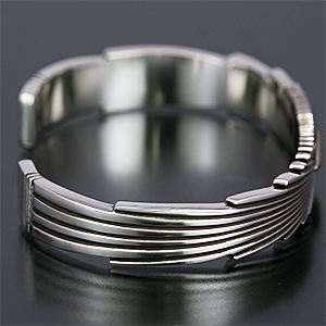 ナバホ族 Pat Bedonie 3/8” 14K サンバースト バングル 【送料無料】