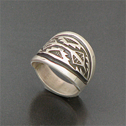 ナバホ族 Troy Laner/トロイ・ラナー ナバホラグモチーフ スタンプ