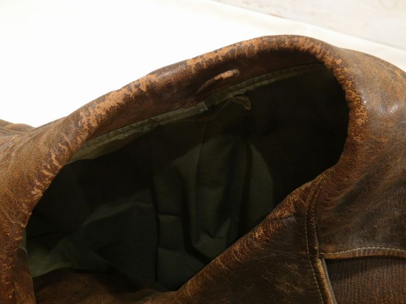 40s SPORT TOGS ？PONY HORSE HIDE D STITCH LEATHER SPORTS JACKET