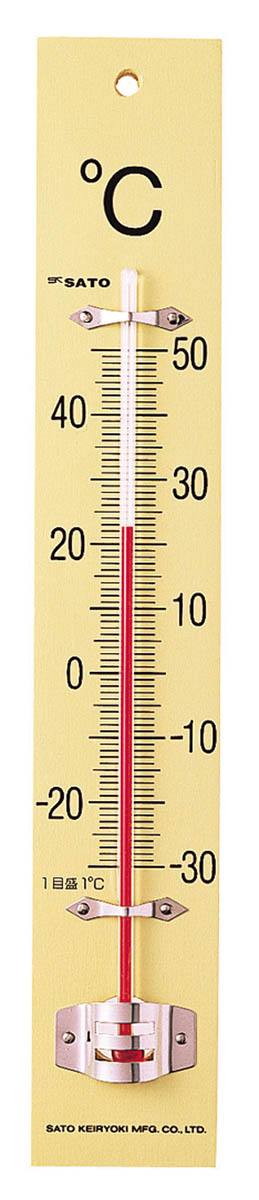 室内用温度計 D－25 25cm【佐藤計量器製作所】【りかなび