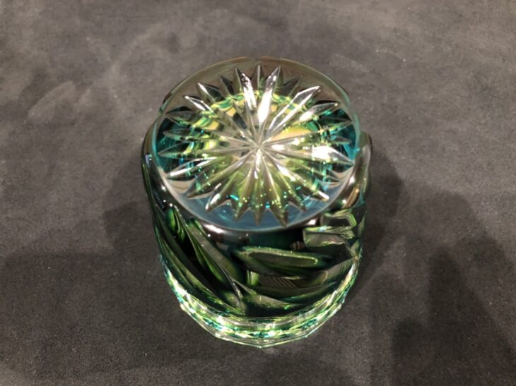 島津磯斉彬竈 薩摩ガラス工芸 作『島津薩摩切子 二色被せガラス