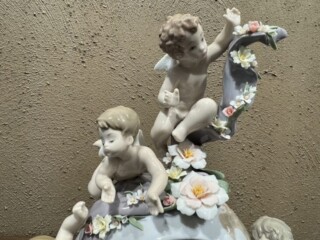 リヤドロ『天使の時計』 ｜骨董品買取 緑和堂