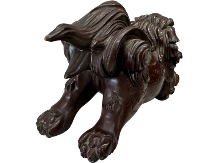 能川吉金楼 『獅子置物』 ｜骨董品買取 緑和堂