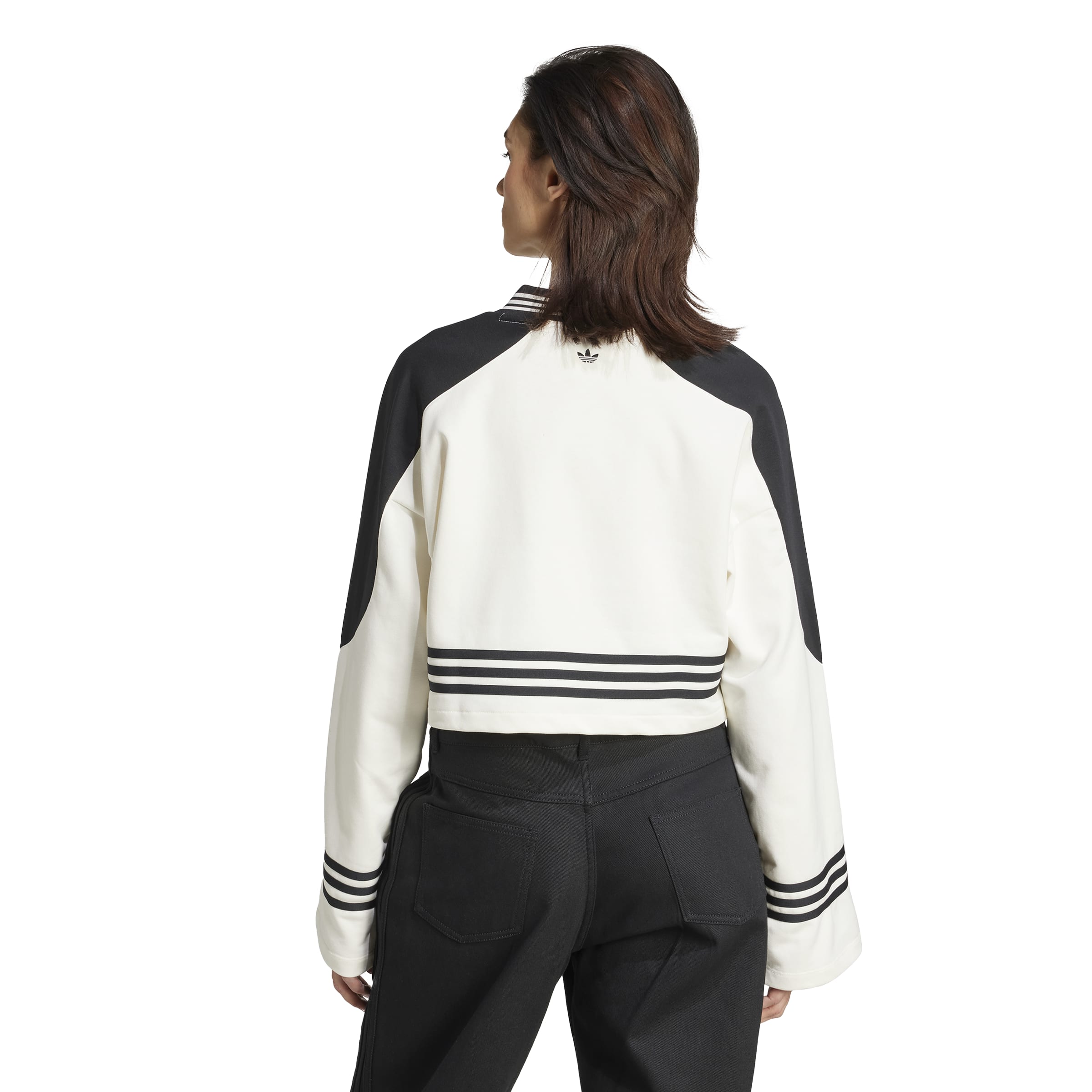 White Blocking Crewneck Sweatshirt – WOODstack