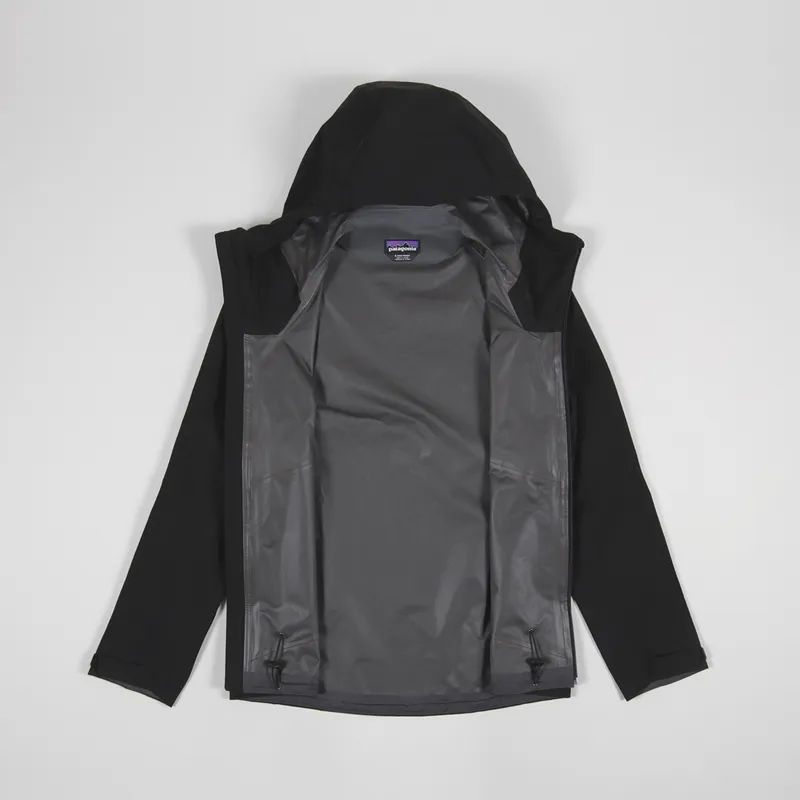 Patagonia Mens GORE-TEX Waterproof Shell Calcite Jacket Black