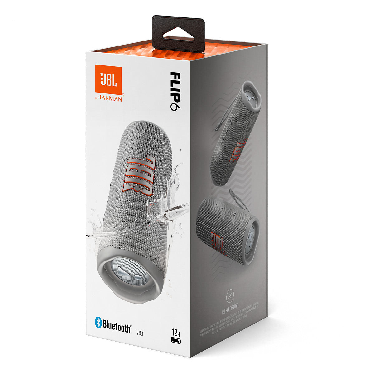 JBL Flip 6 Waterproof Portable Bluetooth Speaker - Pair (Gray