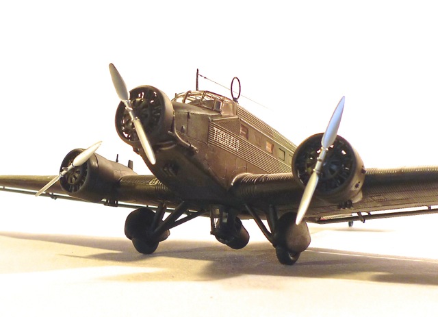 ユンカースJu52/3m 「ゴミ箱」付き（エレール1/72）＜ 誌上個展＜2019