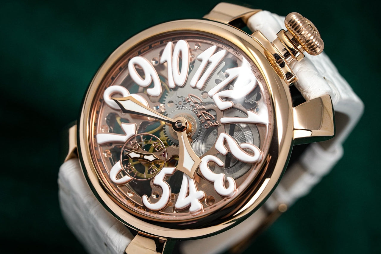 GaGà Milano Watch Skeleton 48MM Rose Gold – Watches & Crystals