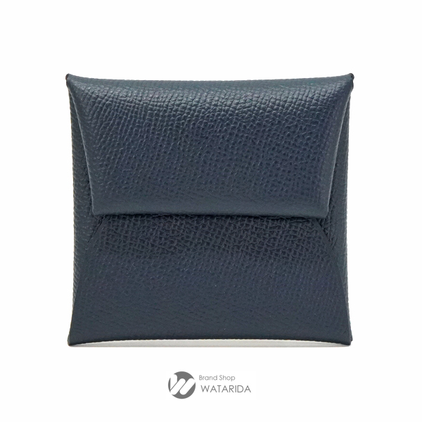 エルメス コインケース バスティア C刻印 ヴォーエプソン ブルー