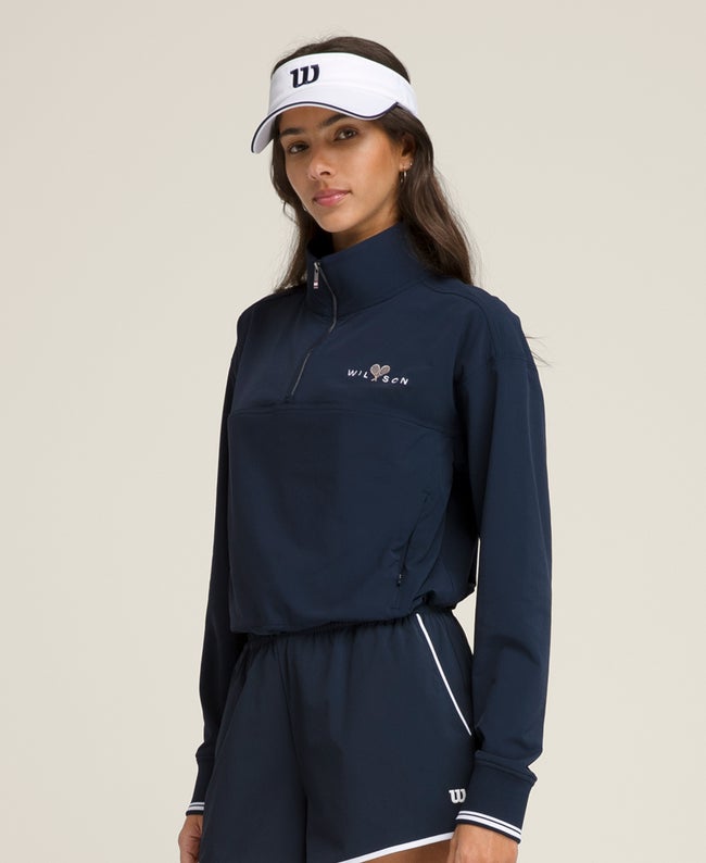 Classic Navy Davenport Woven Popover | Wilson Sporting Goods