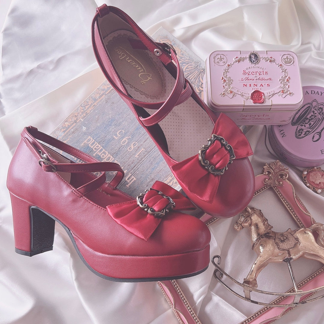 Q318 クラシカルフレームパンプス | Queen Bee | ロリータ ゴスロリ